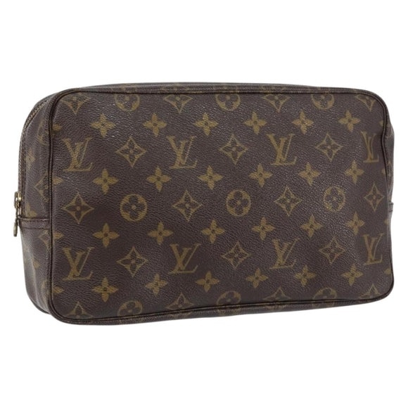 LOUIS VUITTON Monogram Trousse Toilette 28 Clutch Bag M47522 LV Auth 156209