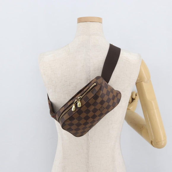 LOUIS VUITTON Damier Ebene Geronimos Shoulder Bag N51994 LV Auth 156218