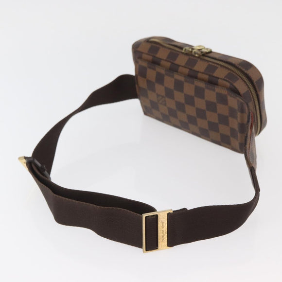 LOUIS VUITTON Damier Ebene Geronimos Shoulder Bag N51994 LV Auth 156218
