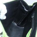 CELINE Circle Shoulder Bag Leather Gold Light green Auth 156219V-20