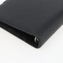 BVLGARI Day Planner Cover Leather Black Auth 156220-15