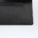 BVLGARI Day Planner Cover Leather Black Auth 156220-17