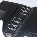 BVLGARI Day Planner Cover Leather Black Auth 156220-20