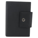 BVLGARI Day Planner Cover Leather Black Auth 156220-13