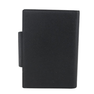 BVLGARI Day Planner Cover Leather Black Auth 156220 - 0