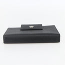 BVLGARI Day Planner Cover Leather Black Auth 156220-4