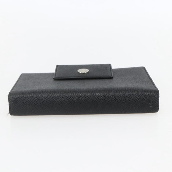 BVLGARI Day Planner Cover Leather Black Auth 156220