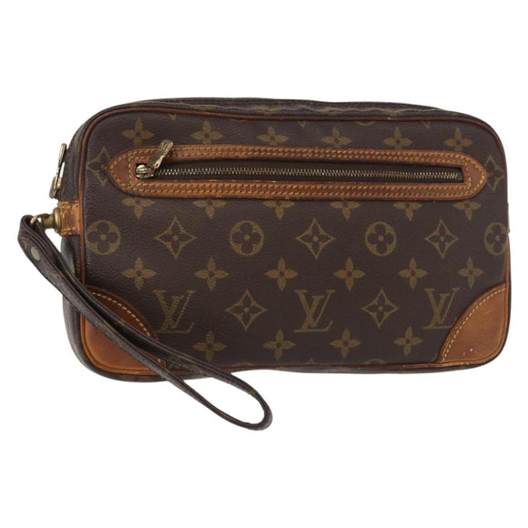 LOUIS VUITTON Monogram Marly Dragonne GM Clutch Bag M51825 LV Auth 156235