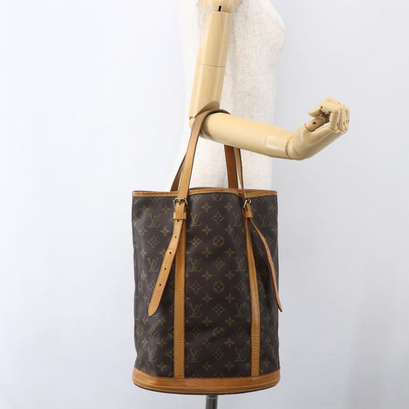 LOUIS VUITTON Monogram Bucket GM Shoulder Bag M42236 LV Auth 156236