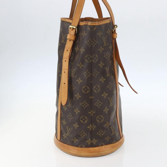 LOUIS VUITTON Monogram Bucket GM Shoulder Bag M42236 LV Auth 156236