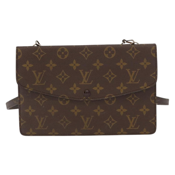 LOUIS VUITTON Monogram Double Rabat Shoulder Bag M51815 LV Auth 156238