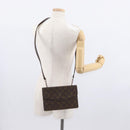 LOUIS VUITTON Monogram Double Rabat Shoulder Bag M51815 LV Auth 156238-26