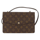 LOUIS VUITTON Monogram Double Rabat Shoulder Bag M51815 LV Auth 156238-2