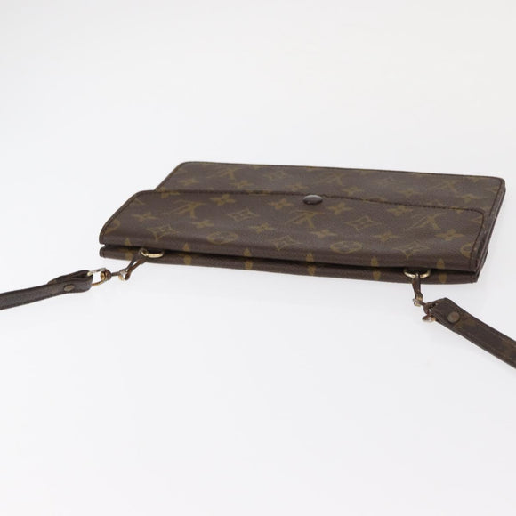 LOUIS VUITTON Monogram Double Rabat Shoulder Bag M51815 LV Auth 156238