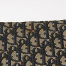 Christian Dior Trotter Canvas Chain Shoulder Bag Navy Gold Auth 156241-3