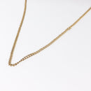 Christian Dior Trotter Canvas Chain Shoulder Bag Navy Gold Auth 156241-8