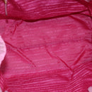 PRADA Hand Bag Nylon Pink Gold Auth 156242-11