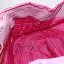 PRADA Hand Bag Nylon Pink Gold Auth 156242-19