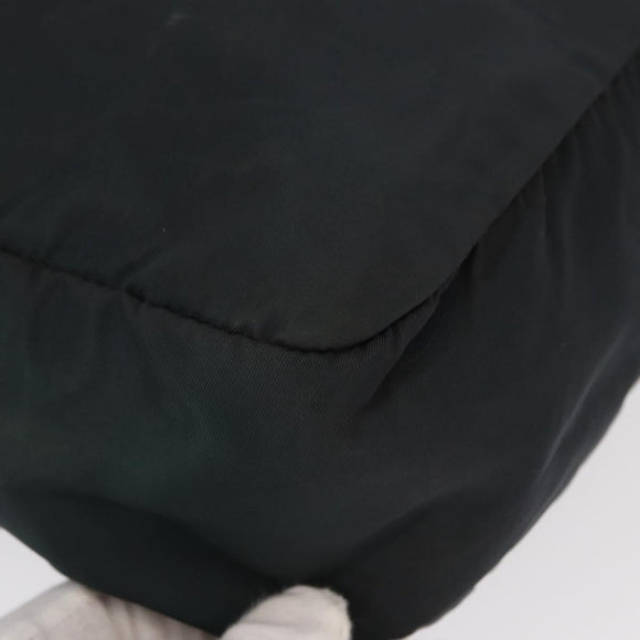 PRADA Tote Bag Nylon Green Silver Auth 156243