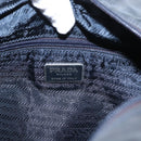 PRADA Tote Bag Nylon Green Silver Auth 156243-17