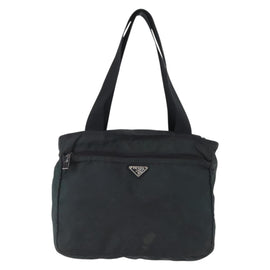PRADA Tote Bag Nylon Green Silver Auth 156243 - 0