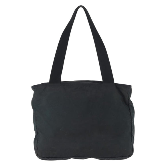 PRADA Tote Bag Nylon Green Silver Auth 156243
