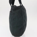 PRADA Tote Bag Nylon Green Silver Auth 156243-4