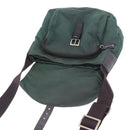 PRADA Shoulder Bag Nylon Green Silver Auth 156244-10