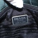 PRADA Shoulder Bag Nylon Green Silver Auth 156244-20