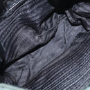 PRADA Shoulder Bag Nylon Green Silver Auth 156244-11