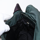 PRADA Shoulder Bag Nylon Green Silver Auth 156244-22