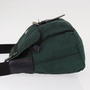 PRADA Shoulder Bag Nylon Green Silver Auth 156244-4