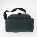 PRADA Shoulder Bag Nylon Green Silver Auth 156244-5