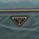 PRADA Shoulder Bag Nylon Green Gold Auth 156245-17