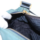 PRADA Shoulder Bag Nylon Green Gold Auth 156245-20