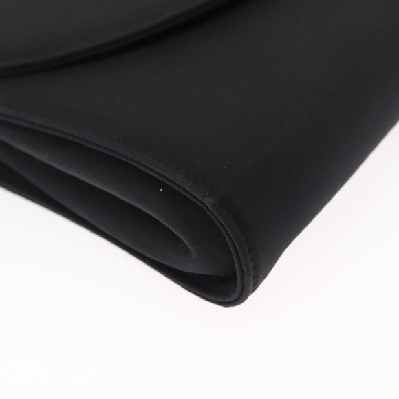 Salvatore Ferragamo Vala Shoulder Bag Nylon Black Gold Auth 156246