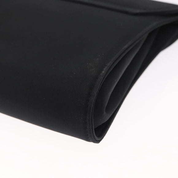 Salvatore Ferragamo Vala Shoulder Bag Nylon Black Gold Auth 156246