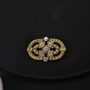 Salvatore Ferragamo Vala Shoulder Bag Nylon Black Gold Auth 156246-17