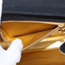 Salvatore Ferragamo Vala Shoulder Bag Nylon Black Gold Auth 156246-21