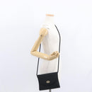 Salvatore Ferragamo Vala Shoulder Bag Nylon Black Gold Auth 156246-22