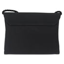 Salvatore Ferragamo Vala Shoulder Bag Nylon Black Gold Auth 156246-2