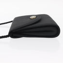 Salvatore Ferragamo Vala Shoulder Bag Nylon Black Gold Auth 156246-4