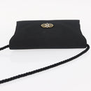 Salvatore Ferragamo Vala Shoulder Bag Nylon Black Gold Auth 156246-6