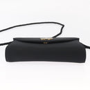 Salvatore Ferragamo Vala Shoulder Bag Nylon Black Gold Auth 156246-5
