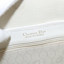 Christian Dior Honeycomb Canvas Shoulder Bag PVC Gold White Auth 156247-16