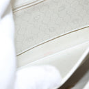 Christian Dior Honeycomb Canvas Shoulder Bag PVC Gold White Auth 156247-17