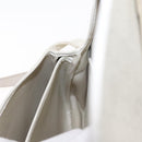 Christian Dior Honeycomb Canvas Shoulder Bag PVC Gold White Auth 156247-19