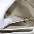 Christian Dior Honeycomb Canvas Shoulder Bag PVC Gold White Auth 156247-22