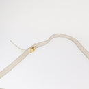 Christian Dior Honeycomb Canvas Shoulder Bag PVC Gold White Auth 156247-8