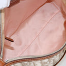 Christian Dior Trotter Canvas Romantic Chain Bag PVC Beige Silver Auth 156248-11